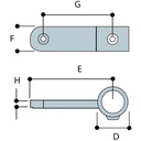 KKP57 - Single Tab Panel w/ Recessed Hole