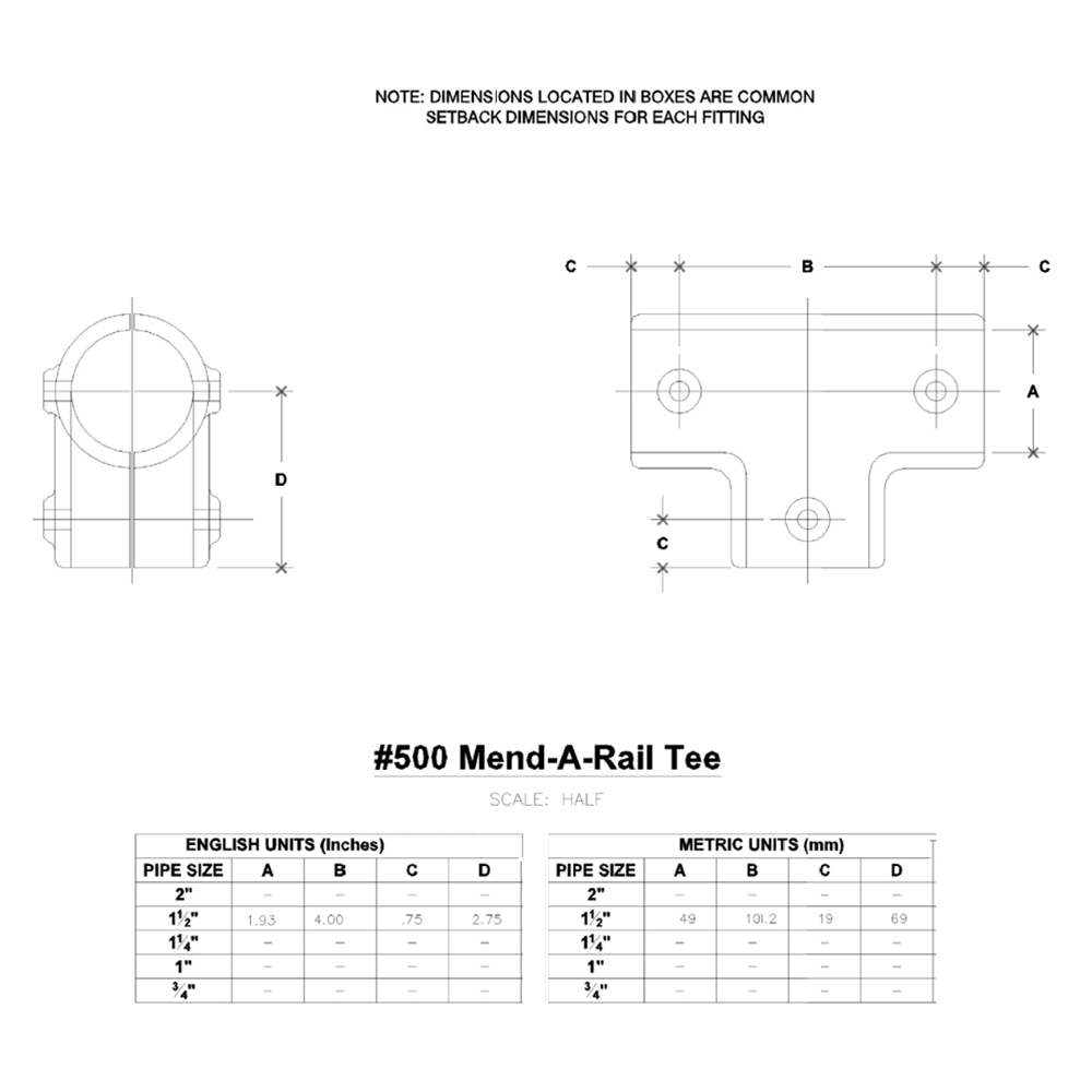 H500 - Mend-A-Rail Tee