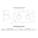 45D - Dual Barrel Flange