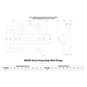 52HD - Extra Heavy-Duty Wall Flange