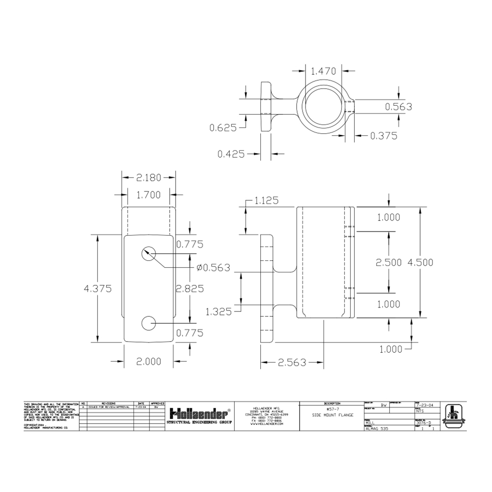 57-7 - Offset Wall Flange