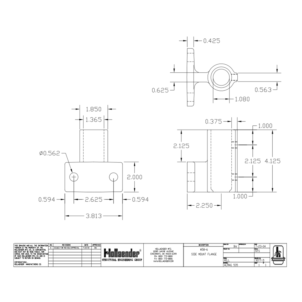 58-6 - Offset Wall Flange