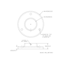 WAG-1422A - Heavy Base Plain Flange With Set Screw And Three Holes