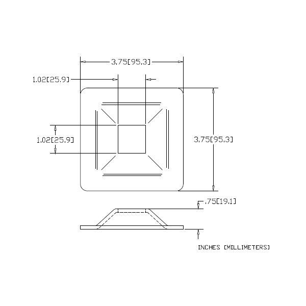 WAG-8041-NH - Plain Flange – No Mounting Holes