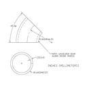 WAG-206 - 45º Elbow 1" Inside Radius