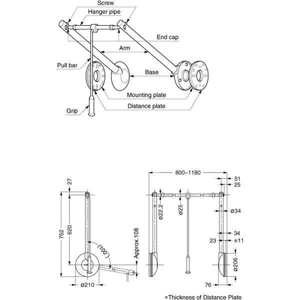 TAW-1200 - Closet Rod Lift