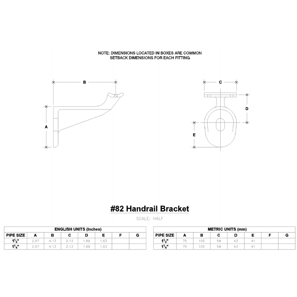 82 - Handrail Bracket