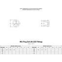 63 - Plug Sch. 80 (O.D. Fitting) Aluminum Magnesium