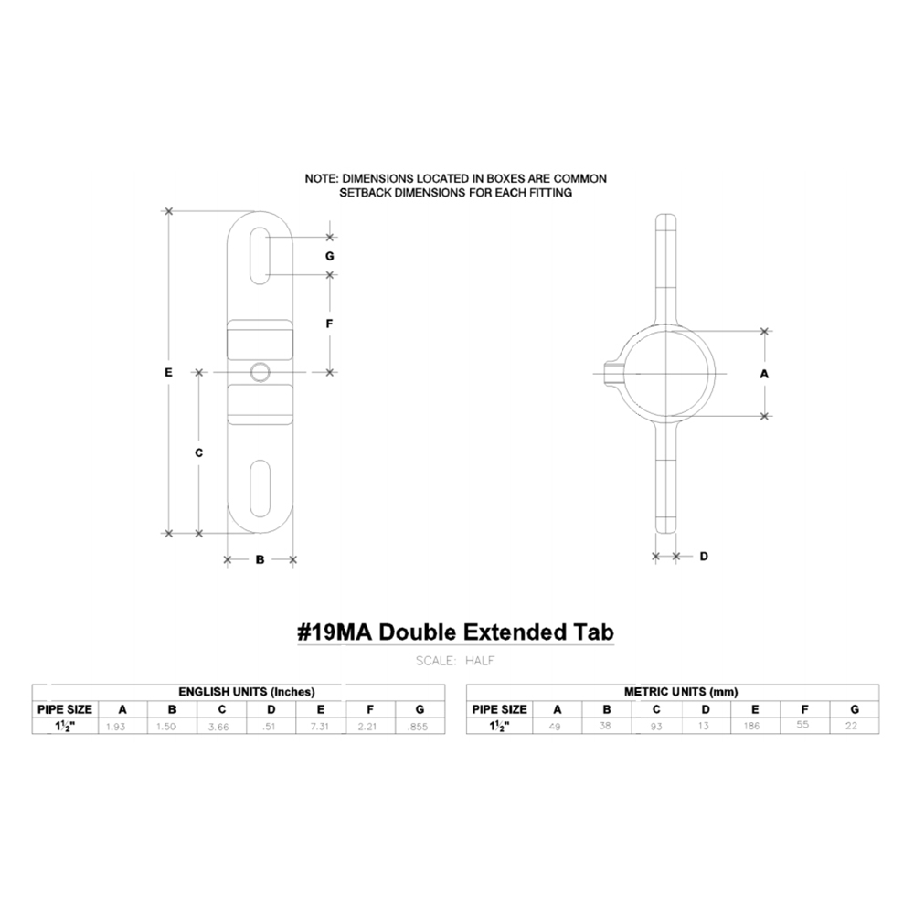 19MA - Double Extended Tab