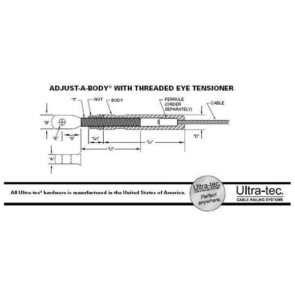 A-JTE - Adjust-A-Body with Threaded Eye Tensioner