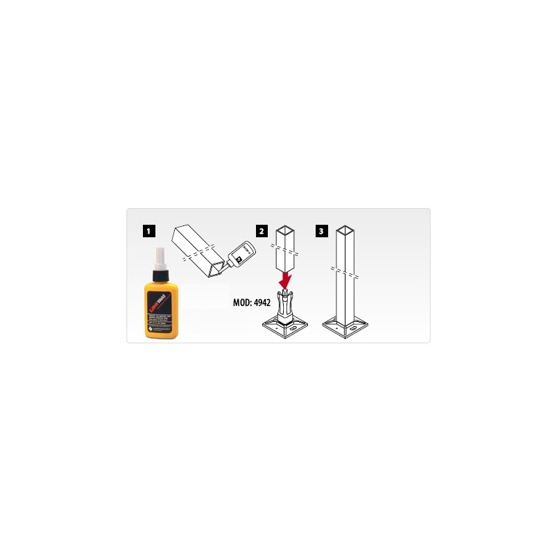 SL4942 - Square Line Base plate glued upright