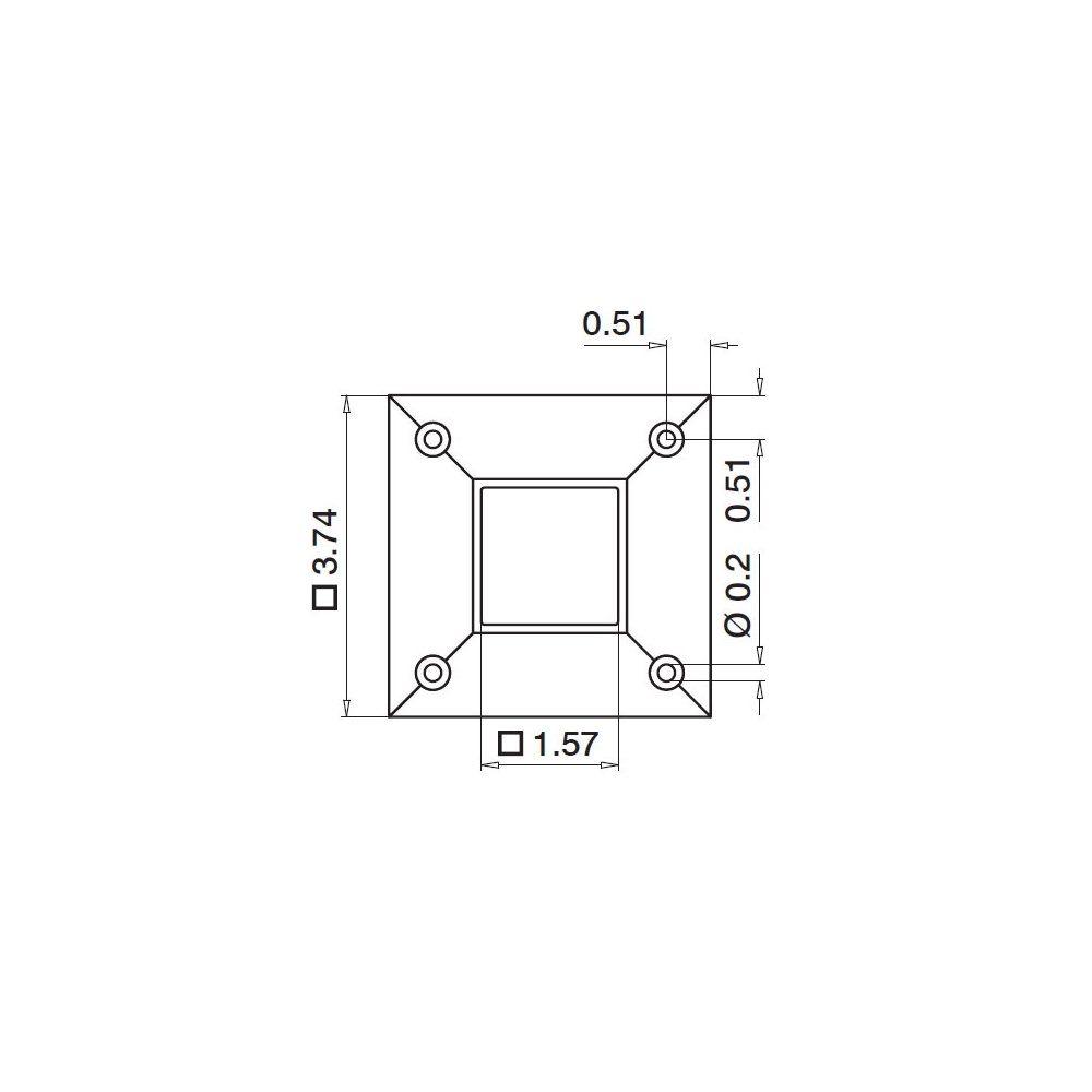 SL4505 - Square Line Wall Flange