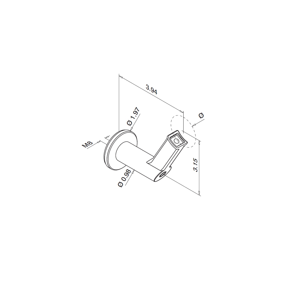 9320 - Q-Line Handrail Bracket