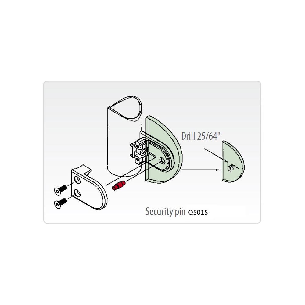 Q5015 - Security Pin for Glass Clamp