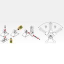 SL4943 - Square Line Adjustable Base Flange Glued Upright