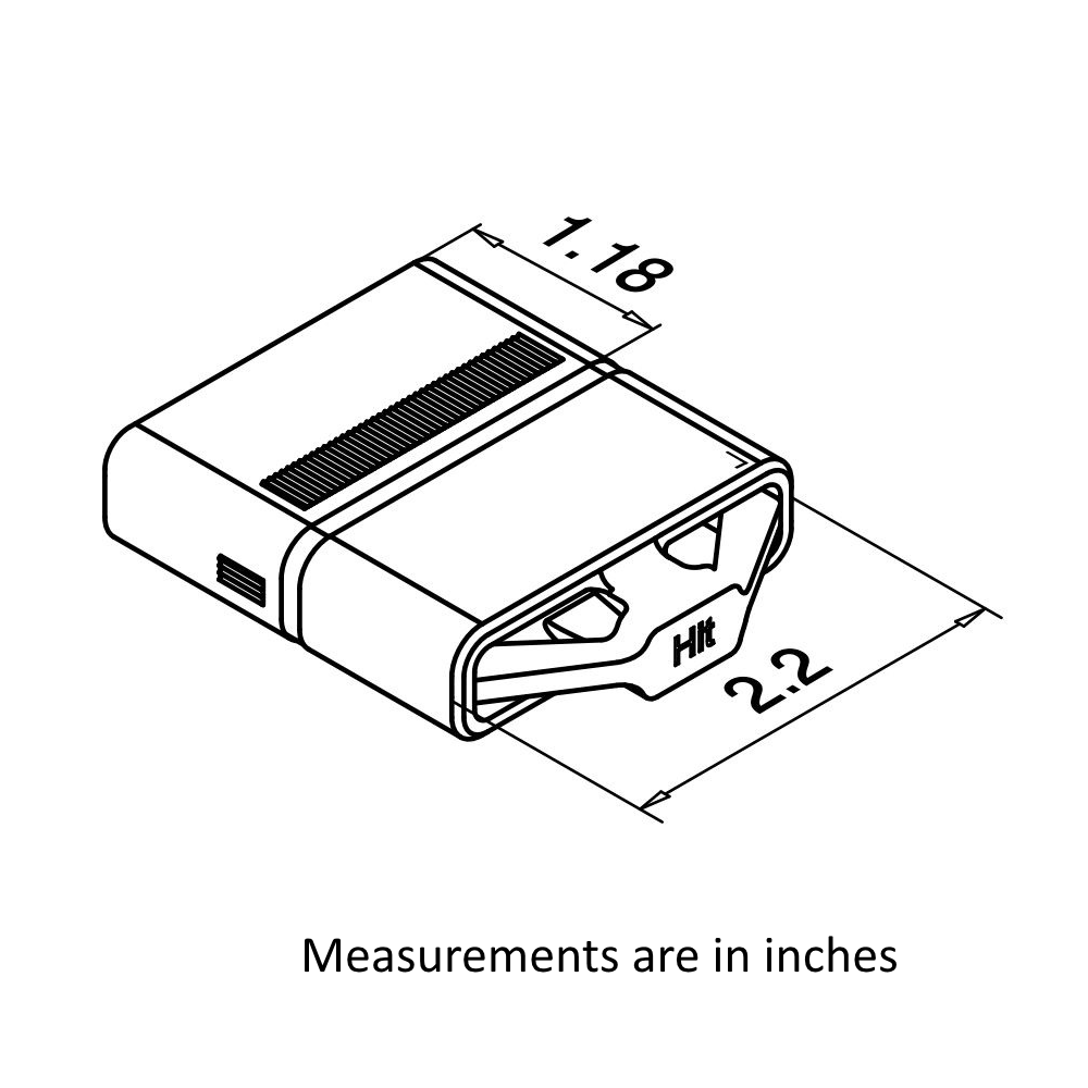 RL5792 - Rectangular Line Handrail Connector