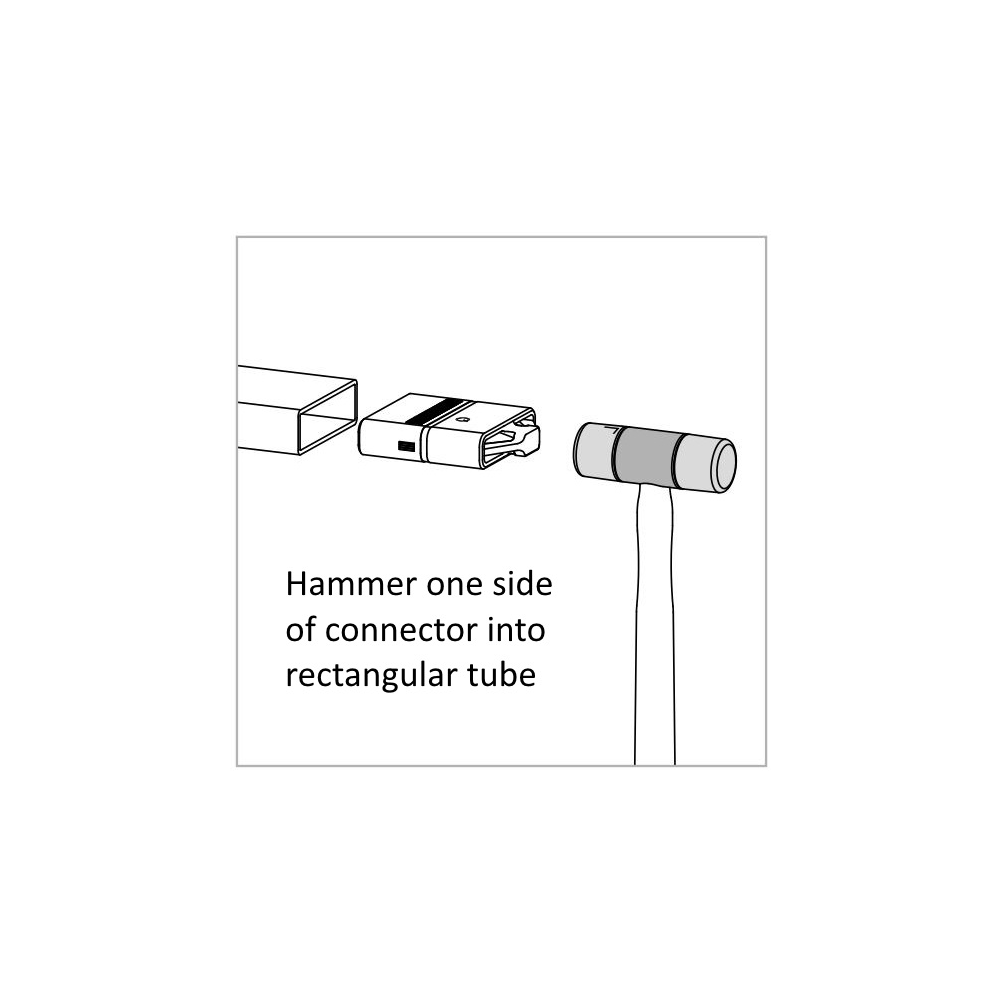 RL5792 - Rectangular Line Handrail Connector