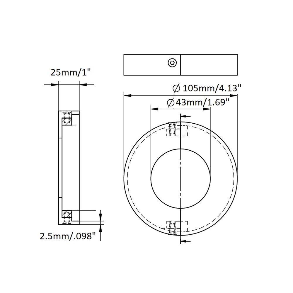 540SP - Two Part Flange Canopy