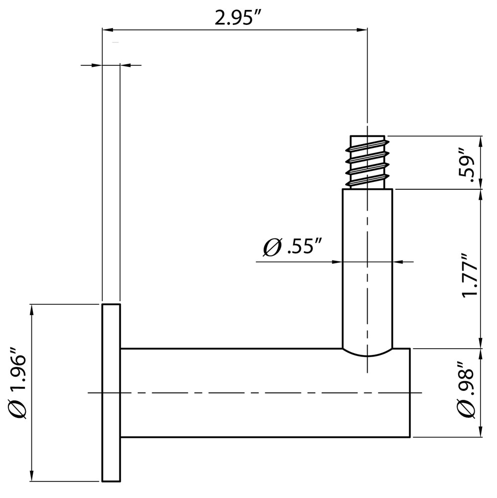 E4586 - Wood Line Handrail Bracket