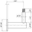 E4586 - Wood Line Handrail Bracket