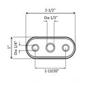 352T - Saddle for Post-Handrail Bracket