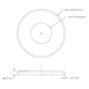 WAG-2534 - Heavy Flush Base Flange