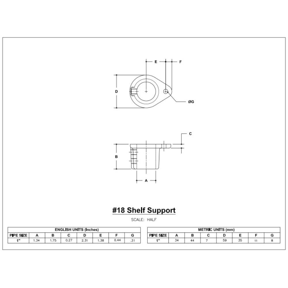 18 - Shelf Support