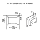 6505 - Wall Flange for Cap Rail