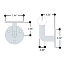 KK570 - Wall Mounted Handrail Bracket