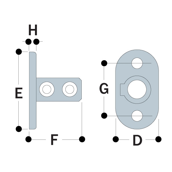 KK62 - Standard Railing Flange