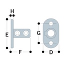 KK62 - Standard Railing Flange