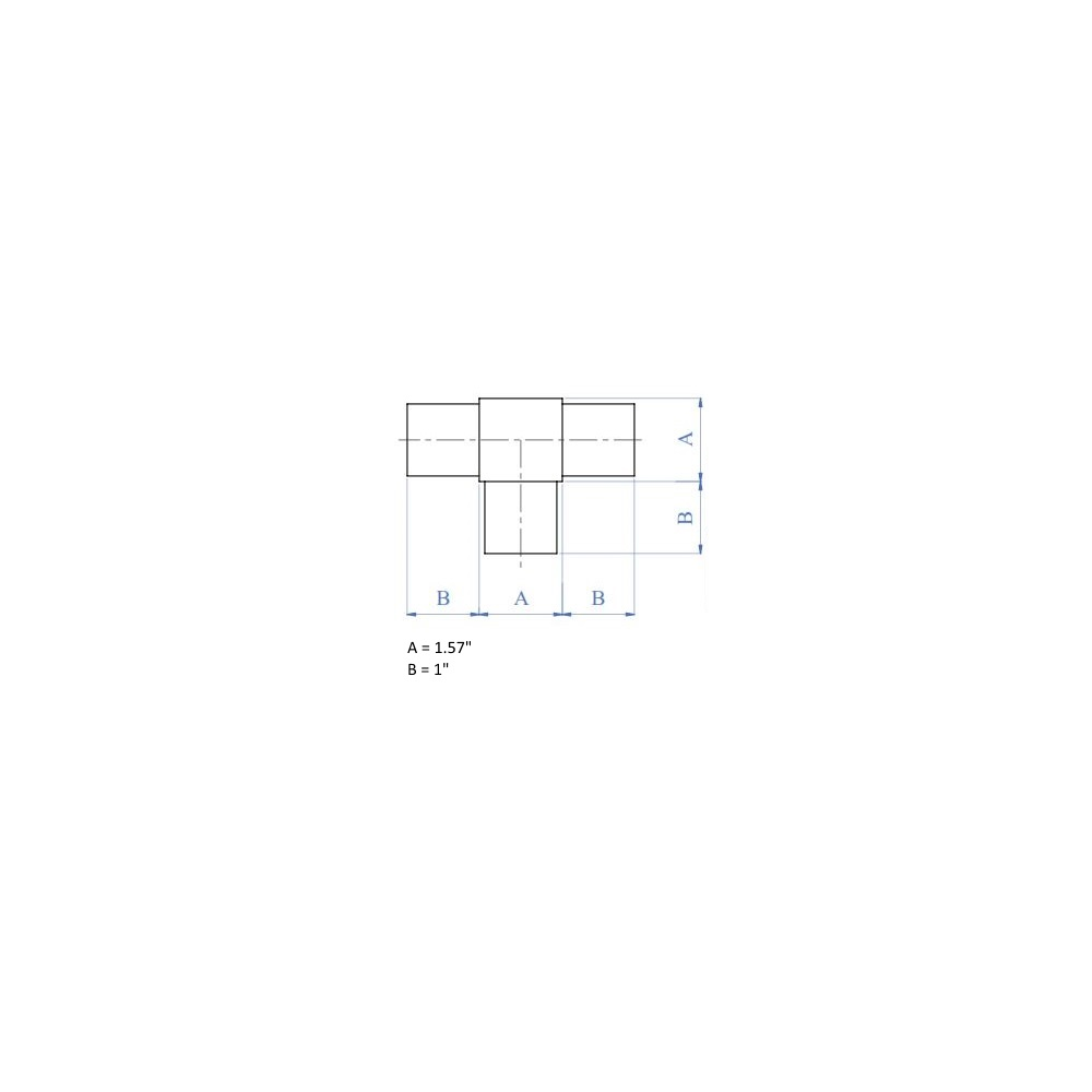 E4733 - Square Line Flush Tee