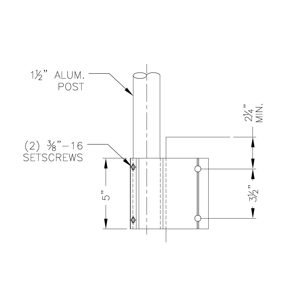 52EC - Corner Extruded Wall Flange