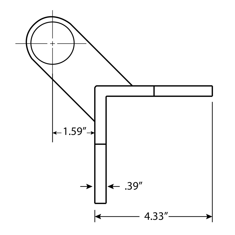 WA103LO - Fascia Mount Bracket Outside Corner