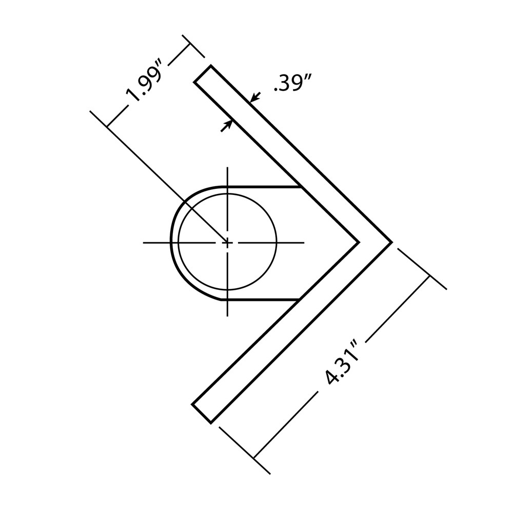 WA103LI - Fascia Mount Bracket Inside Corner