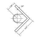 WA103LI - Fascia Mount Bracket Inside Corner