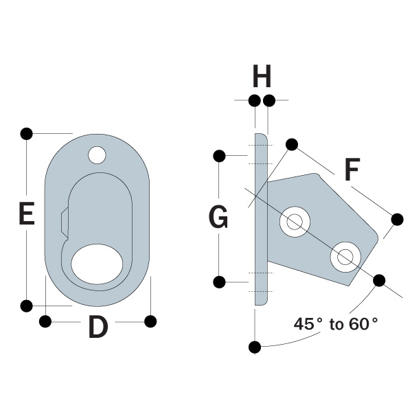 KK63 - Angle Base Flange