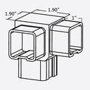 733SQ - Flush Side Outlet Ell