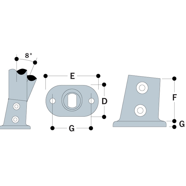 KK67 - Angle Flange