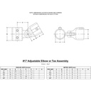 17 - Adj. Elbow or Tee Assembly