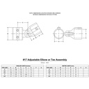 17 - Adj. Elbow or Tee Assembly