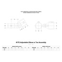 17E - Adj. Elbow or Tee-E Assembly