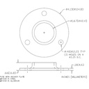 Extra Heavy Flat Base Flanges With Three Holes Steel 1-1/4" IPS