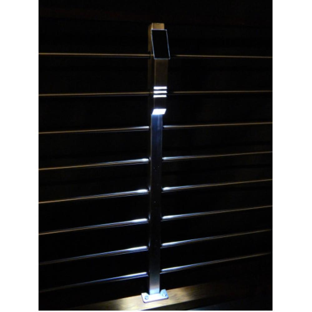 Starlight Solar Powered LED Accent Light Finish-Stainless Steel 316 Powder Coated Black