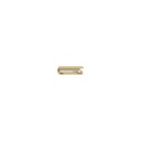 3 FT Bar Foot Rail Kit - Polished Brass w/ Flush End Cap