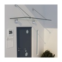 Square Glass Canopy System Kit (2 Mounting Points)