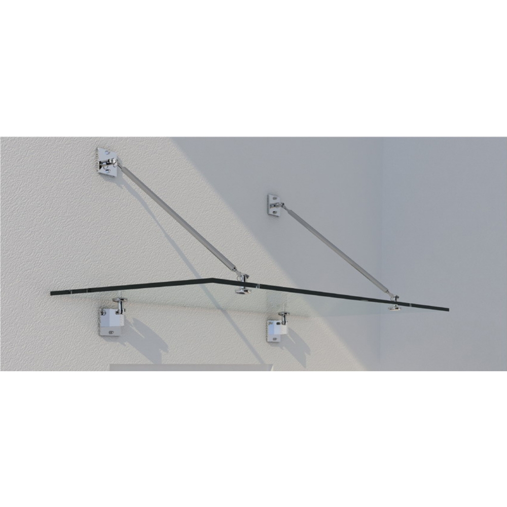 Square Glass Canopy System Kit (2 Mounting Points)