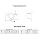 40 - Triangular Flange (Wall Only)