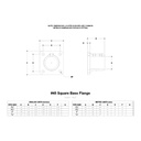 45 - Square Floor Flange