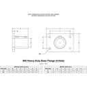 48 - Heavy-Duty Base Flange (4-Hole)